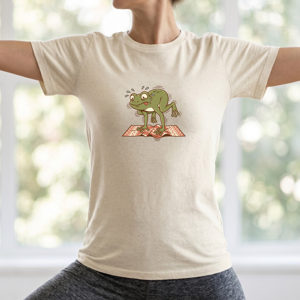 Trying My Best Yoga Frog T-Shirt