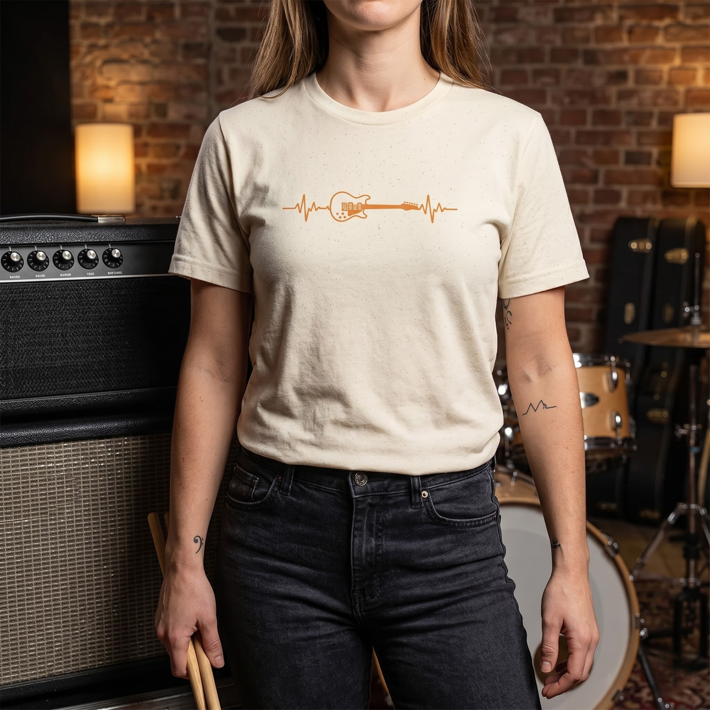Heartbeat Guitar T-Shirt