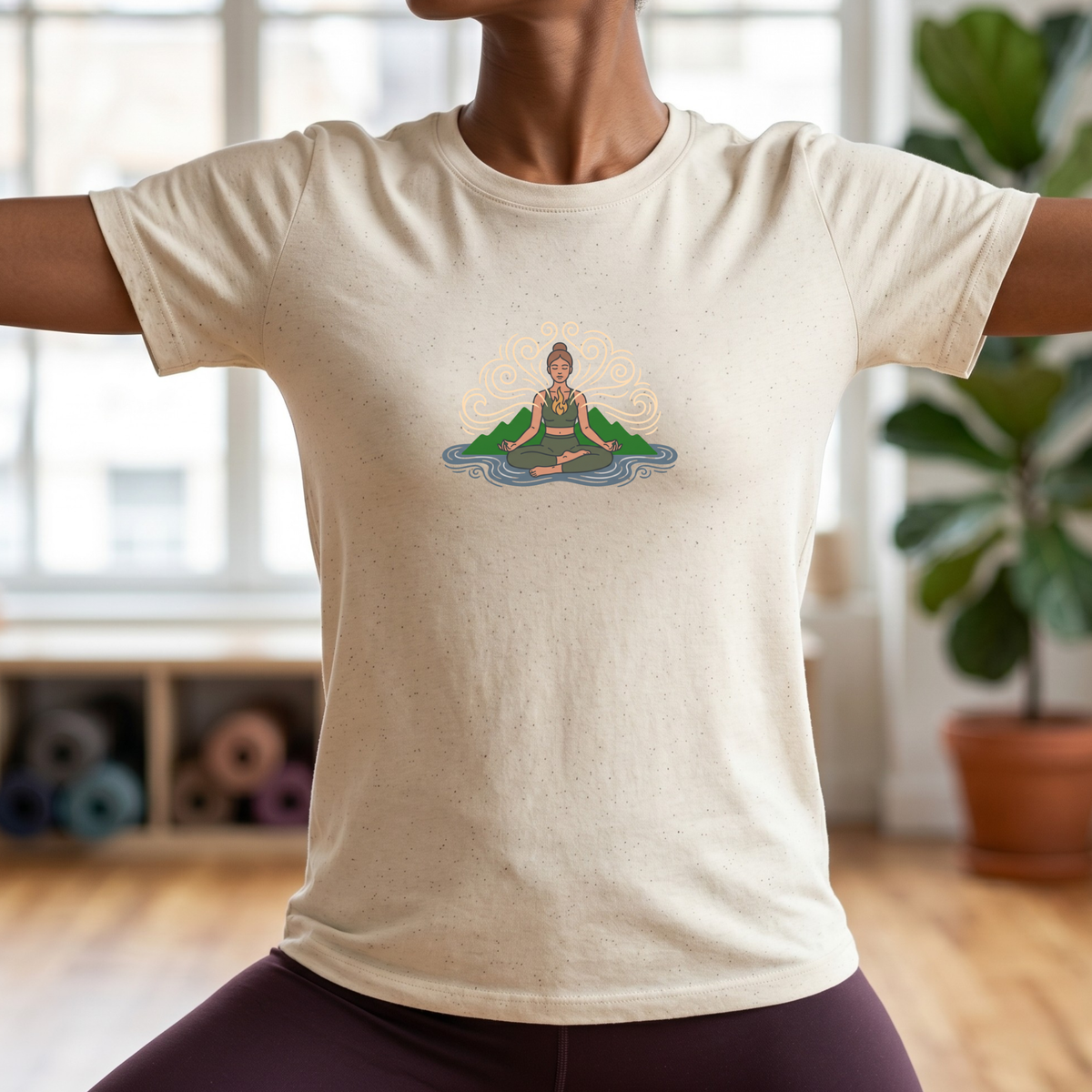 Elemental Harmony Lotus Pose T-Shirt