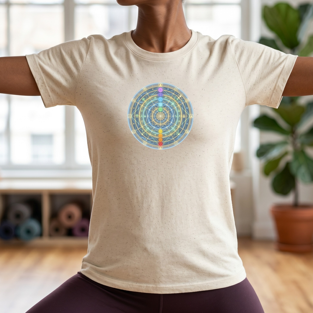 Glowing Chakra Mandala T-Shirt