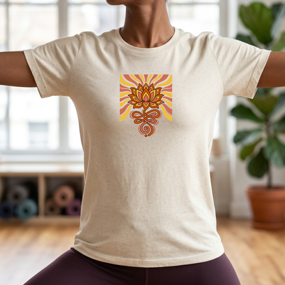 Retro Radiance Lotus T-Shirt
