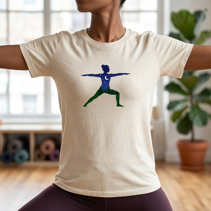 Night Forest Warrior Pose T-Shirt
