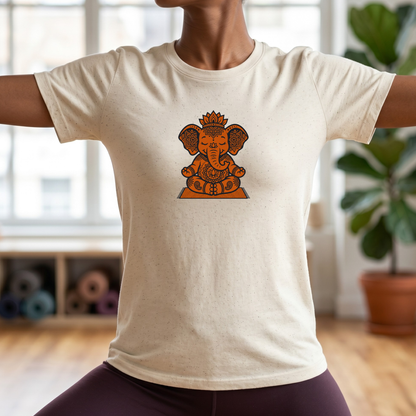 Zen Elephant Lotus Pose T-Shirt