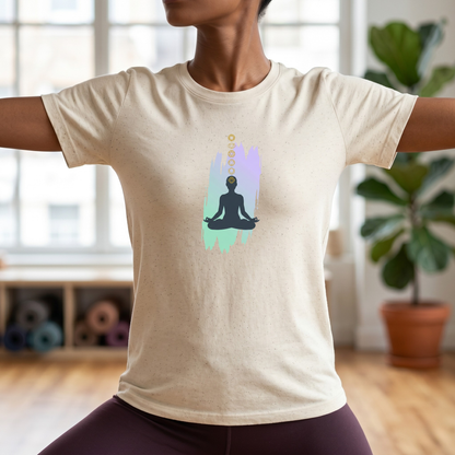 Paint Lotus Pose Chakras T-Shirt