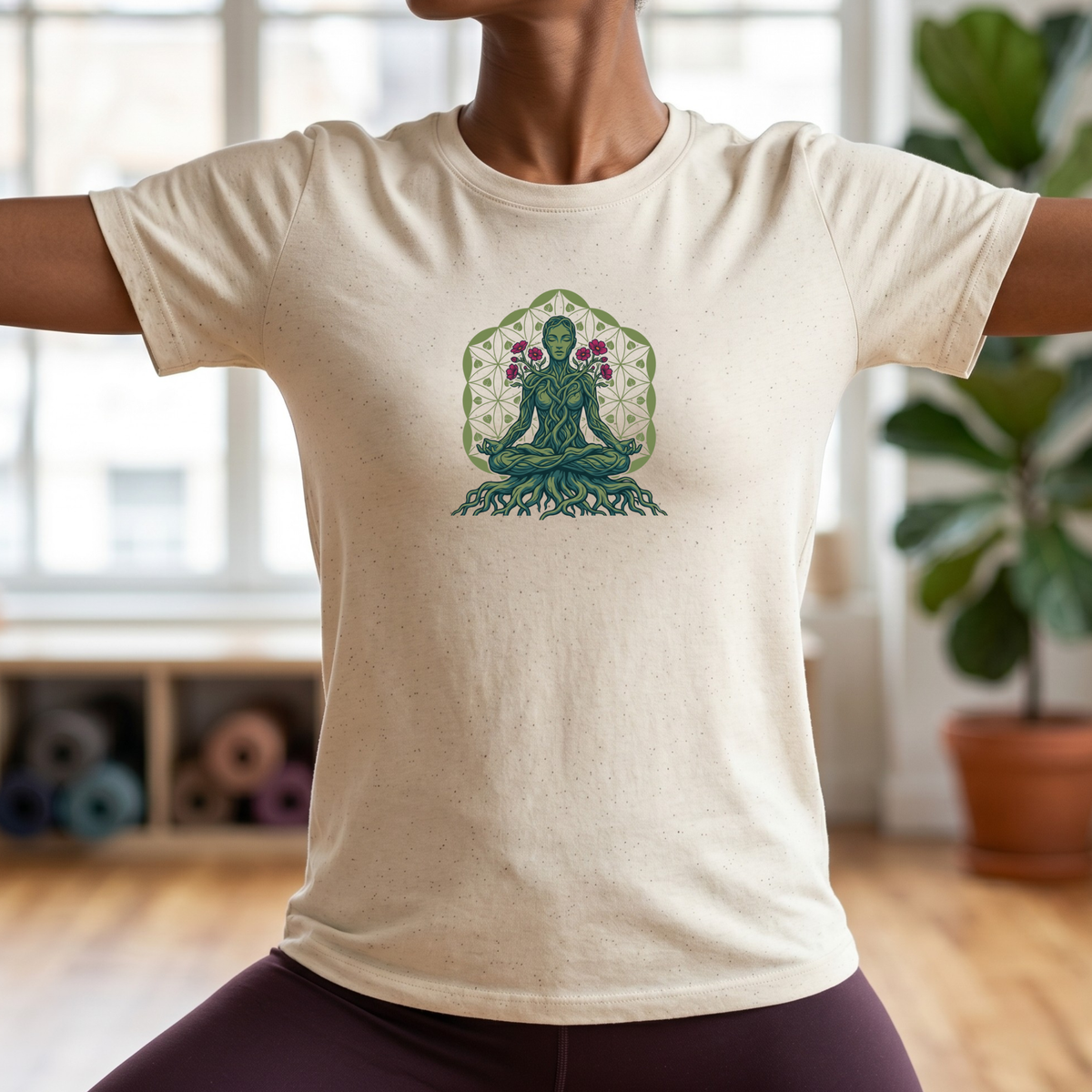 Earth Rooted Lotus Pose T-Shirt