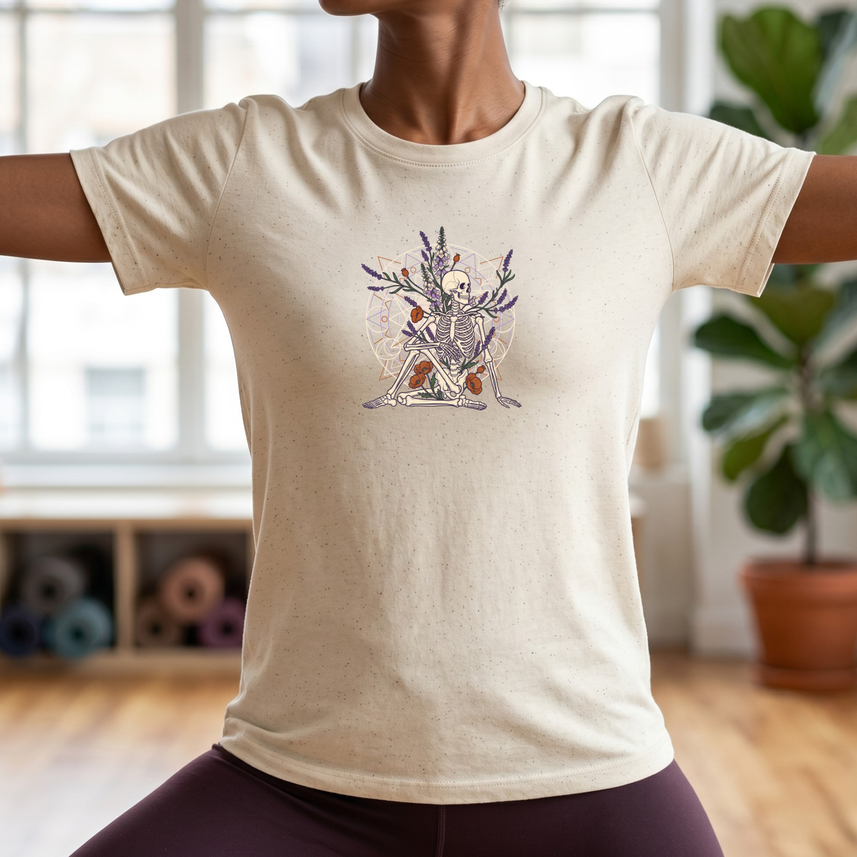 Botanical Wildflower Skeleton T-Shirt
