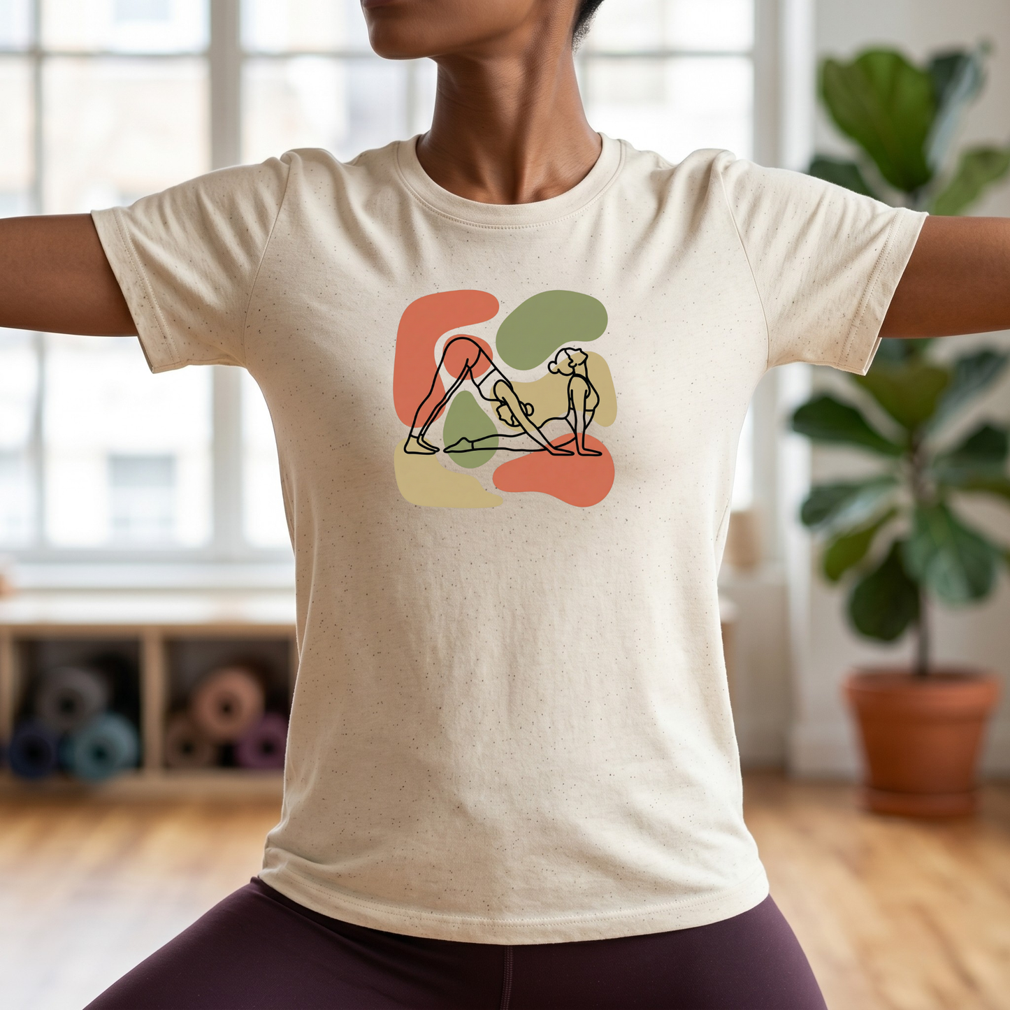 Line Art Yoga Poses T-Shirt