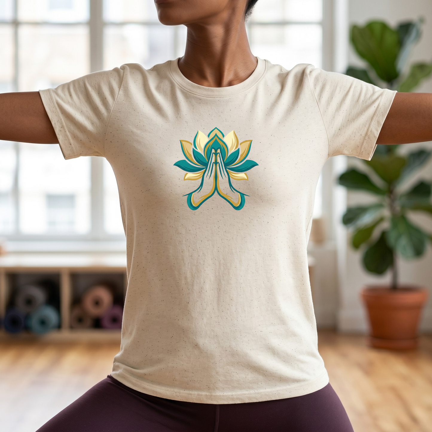 Lotus Flower and Hands T-Shirt