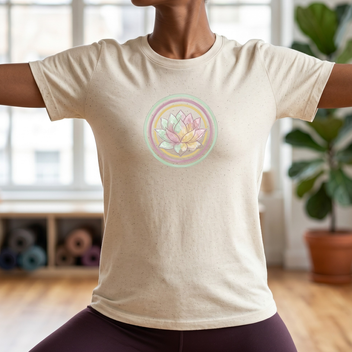 Watercolor Pastel Lotus Flower T-Shirt