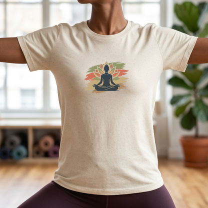 Earthy Brushstroke Lotus T-Shirt