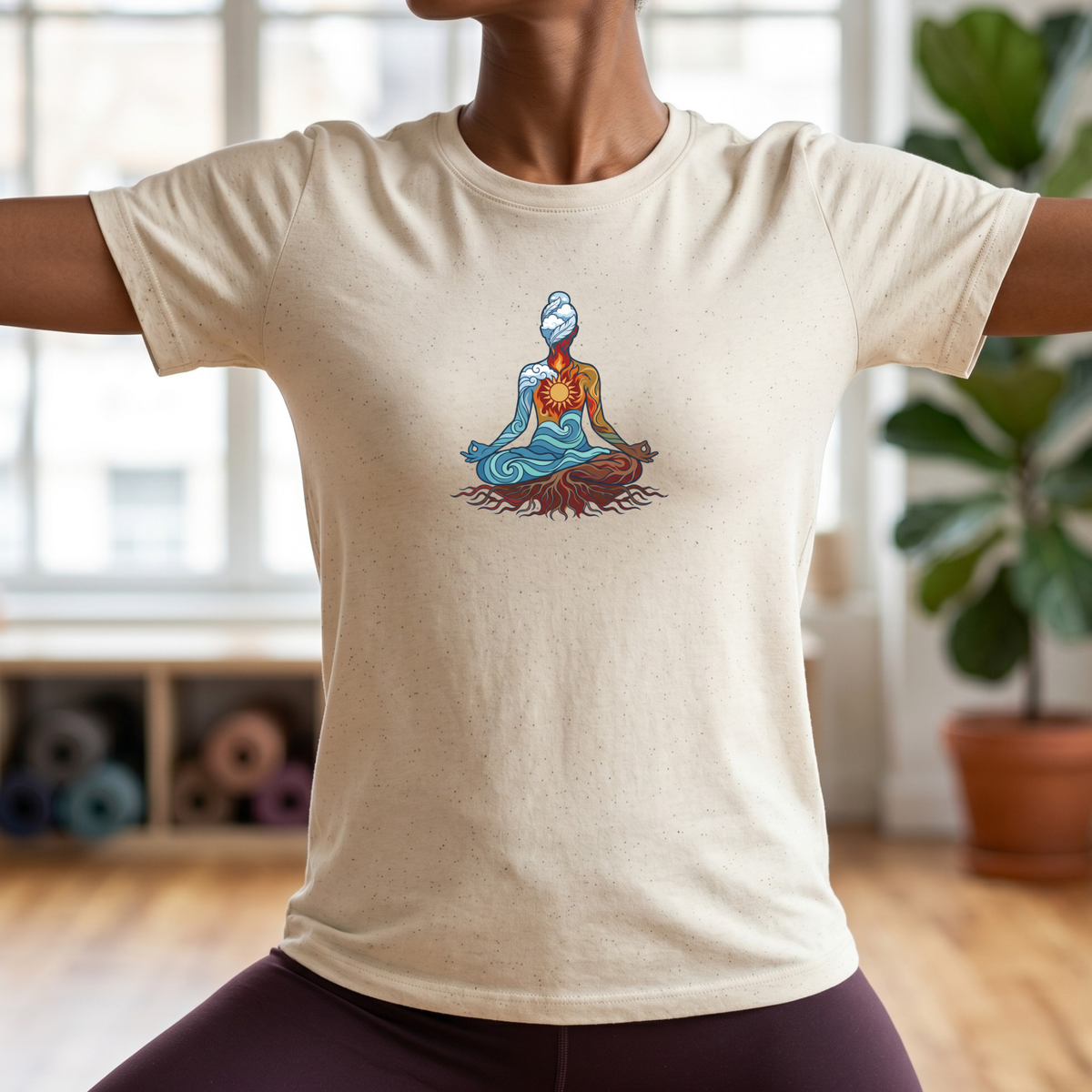 Inner Four Elements Lotus Pose T-Shirt