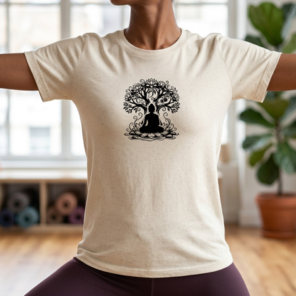Ink Enlightenment Flower Tree T-Shirt