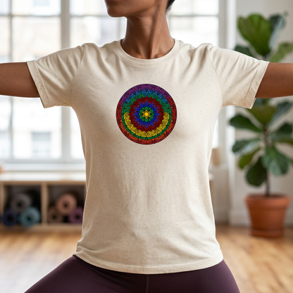 Vibrant Chakra Star Mandala T-Shirt