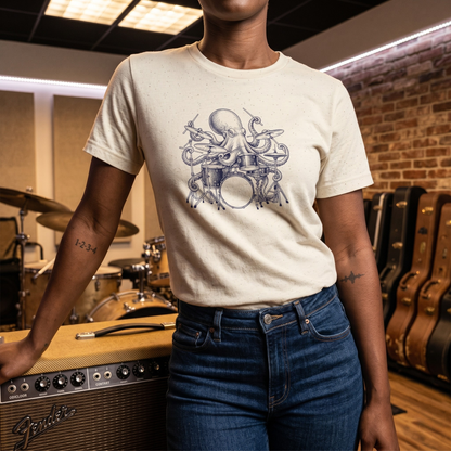 Drums Octopus T-Shirt