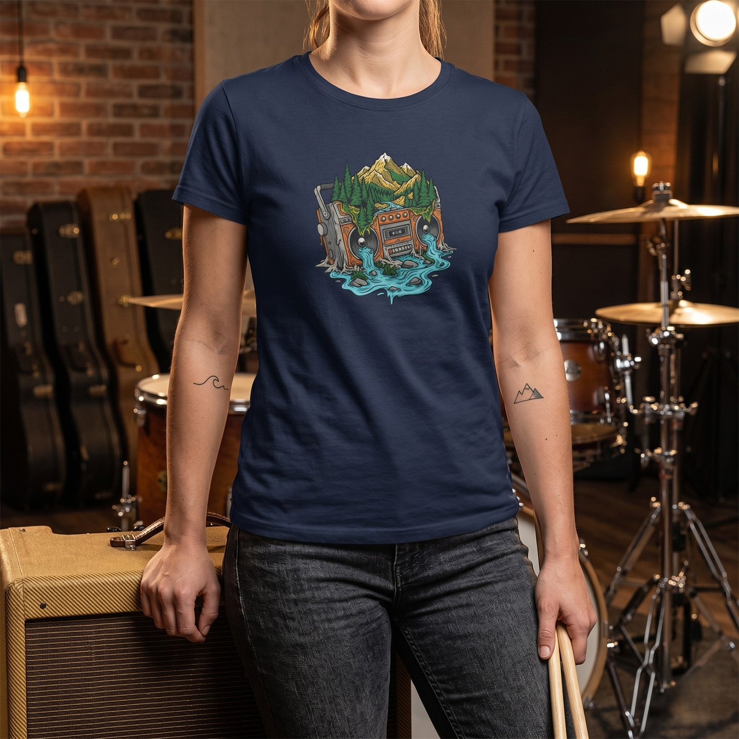 Melting Nature Boombox T-Shirt