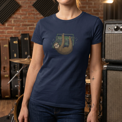 Retro Boombox Sloth T-Shirt