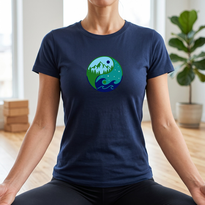 Sea & Mountain Yin Yang T-Shirt