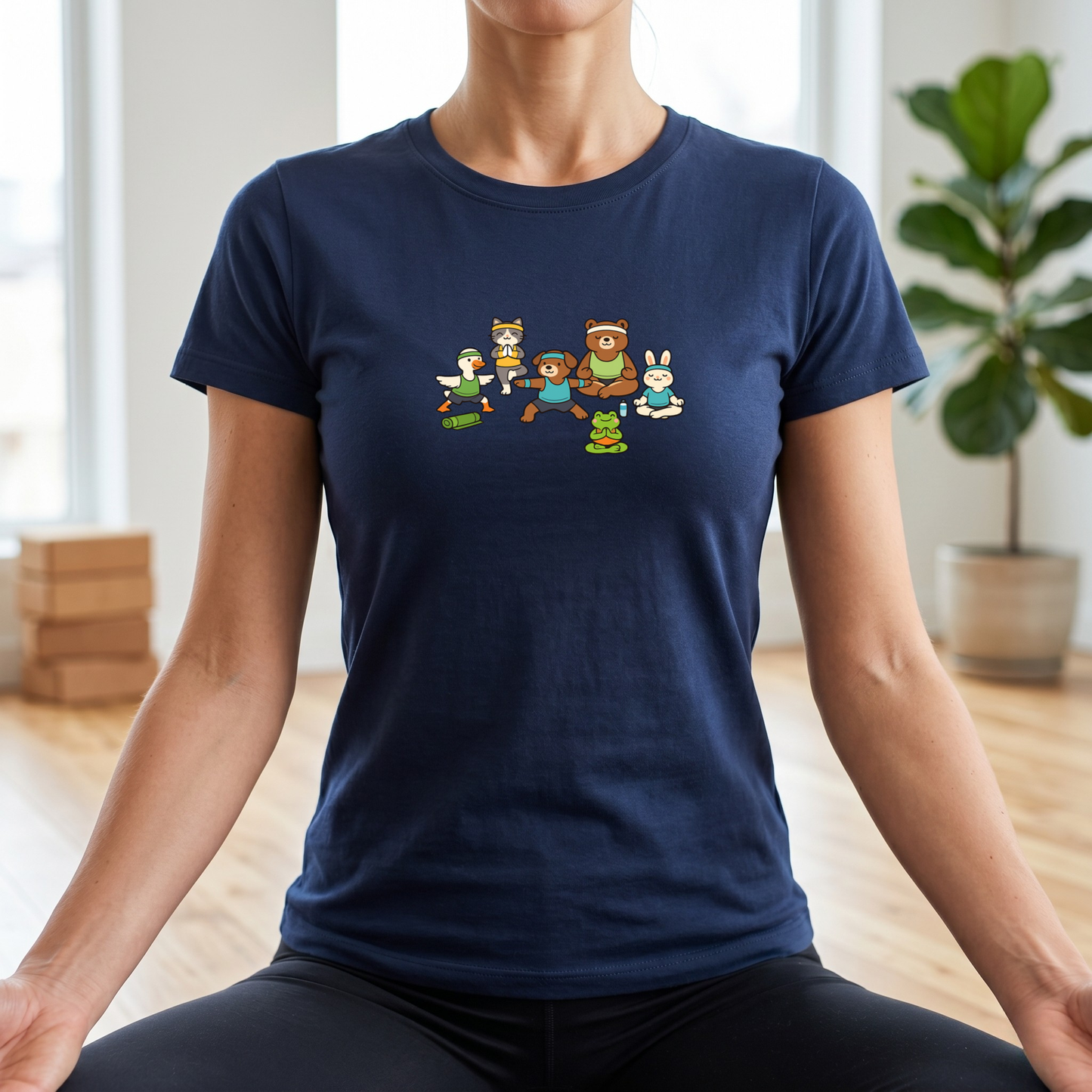 Yoga Animal Group T-Shirt