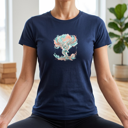 Watercolor Tree Pose Expression T-Shirt