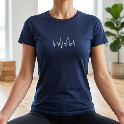 Heartbeat Lotus Pose T-Shirt