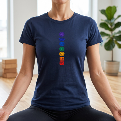 Vertical Color Chakras T-Shirt
