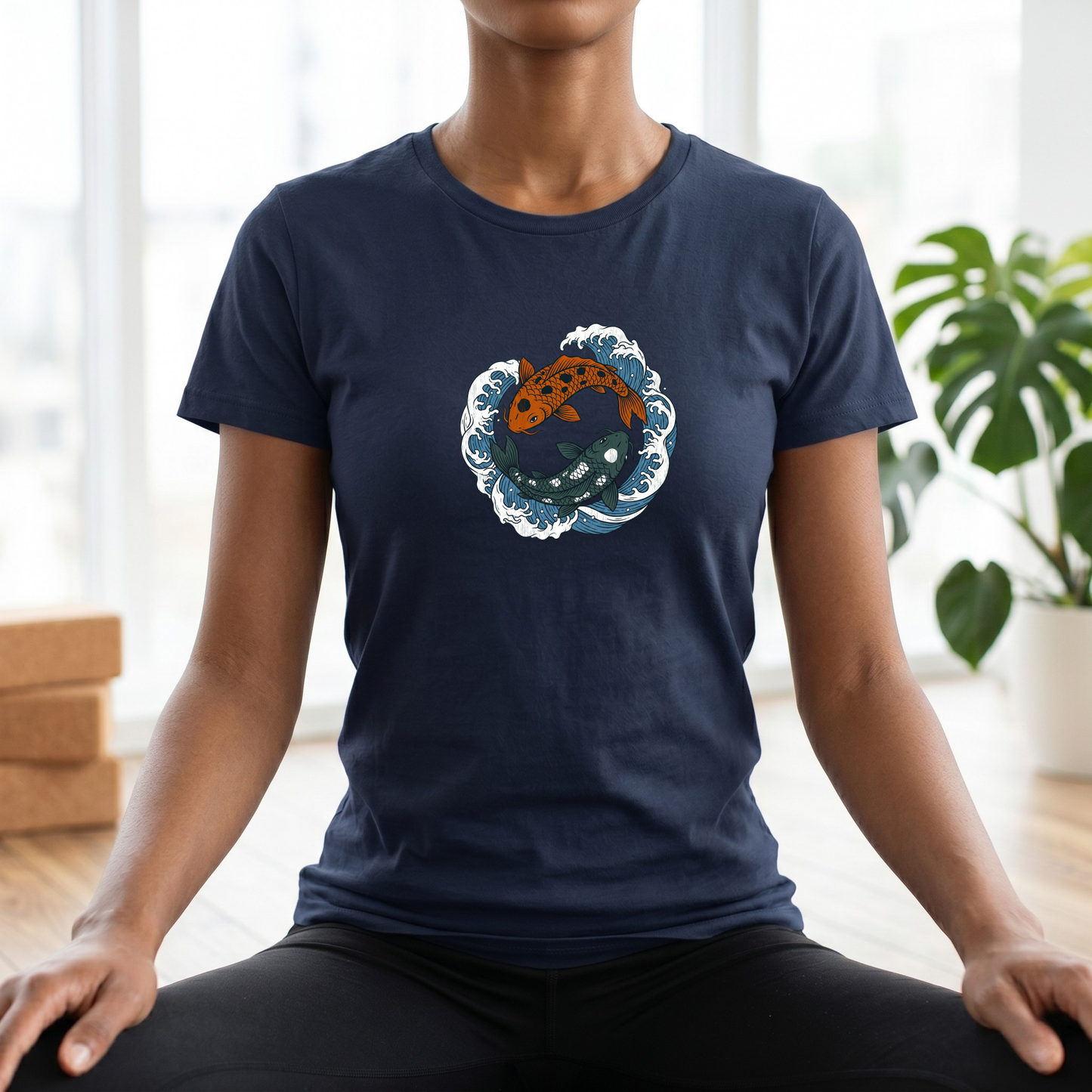Sea Koi Yin Yang T-Shirt