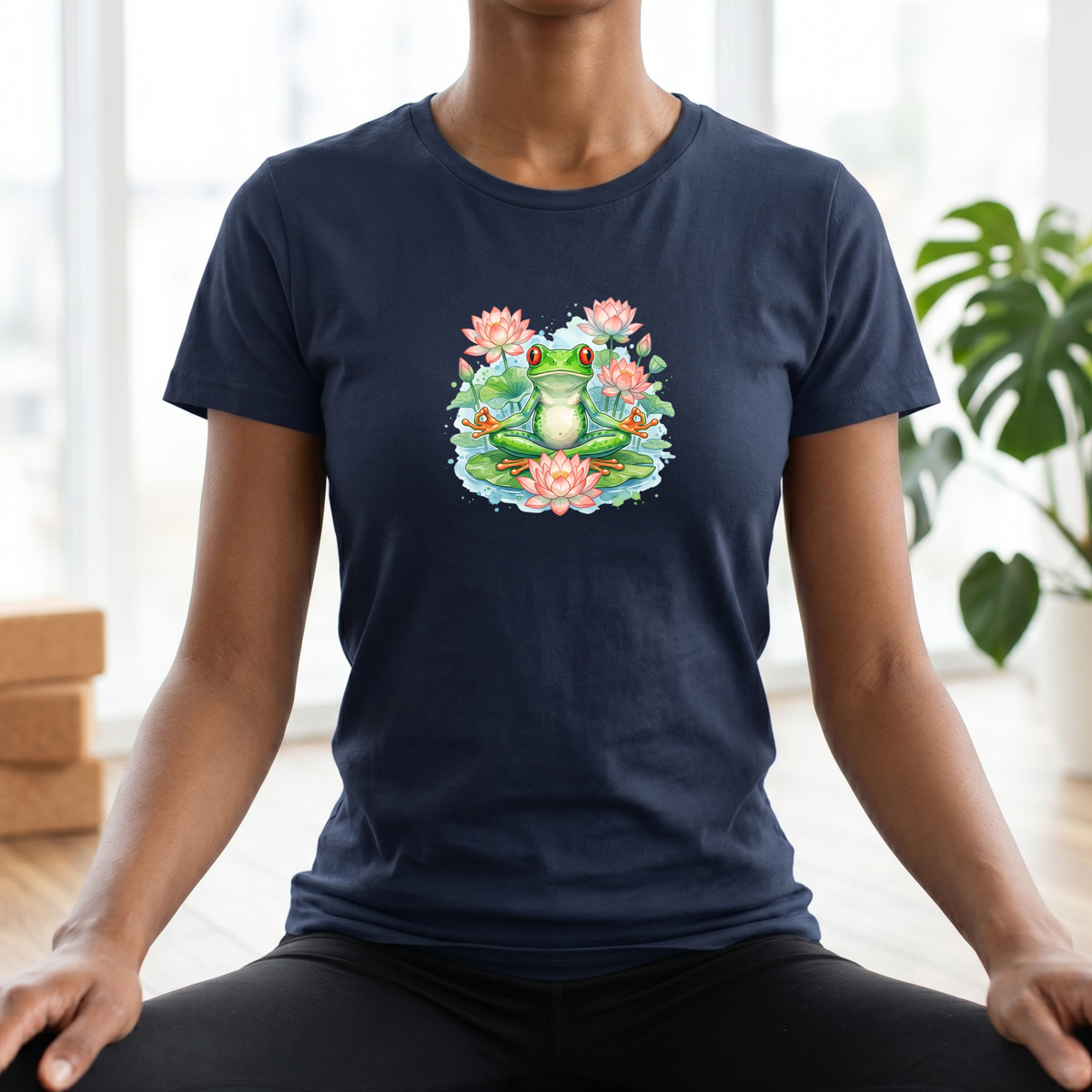 Watercolor Zen Tree Frog T-Shirt