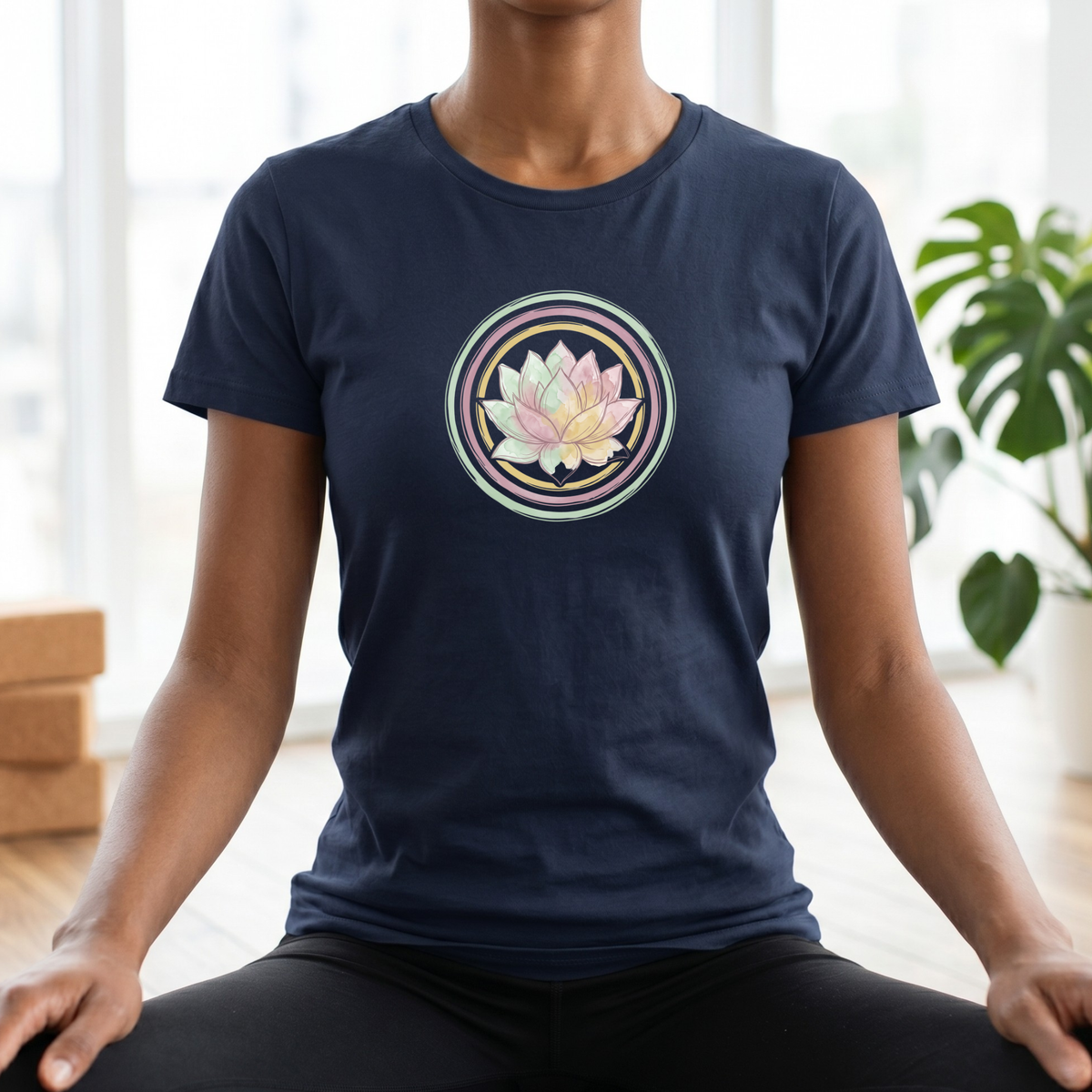 Watercolor Pastel Lotus Flower T-Shirt