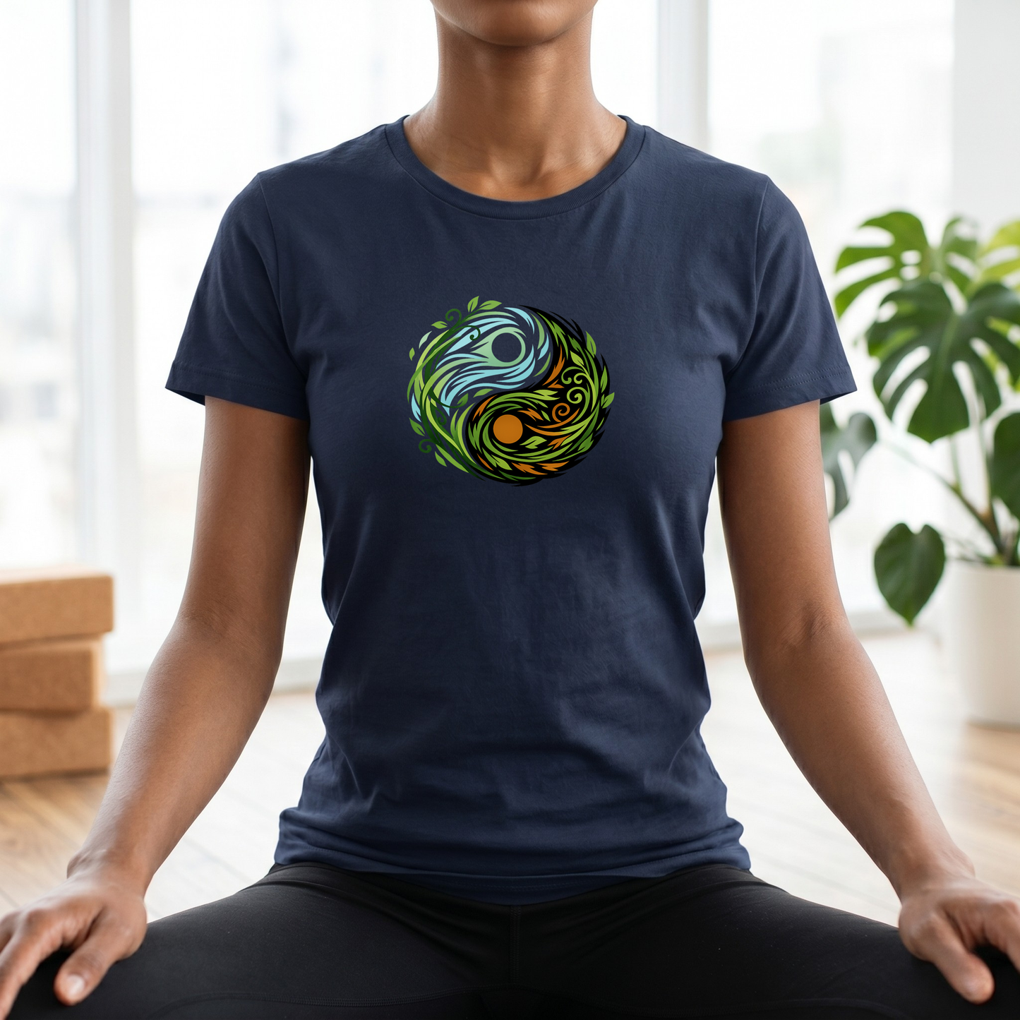 Wind & Leaves Yin Yang T-Shirt
