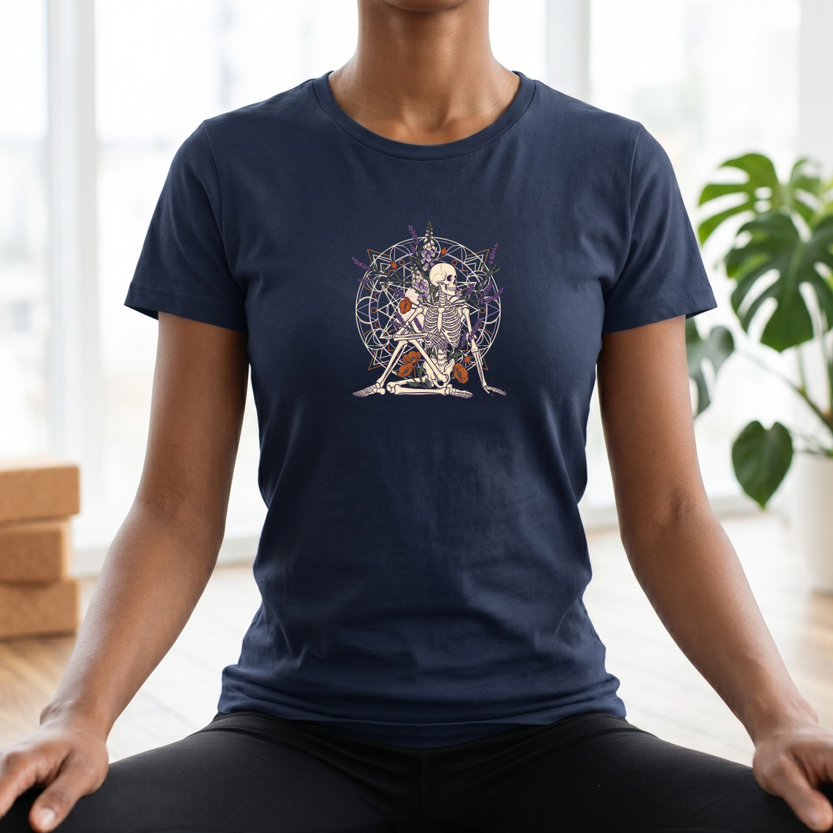 Botanical Wildflower Skeleton T-Shirt