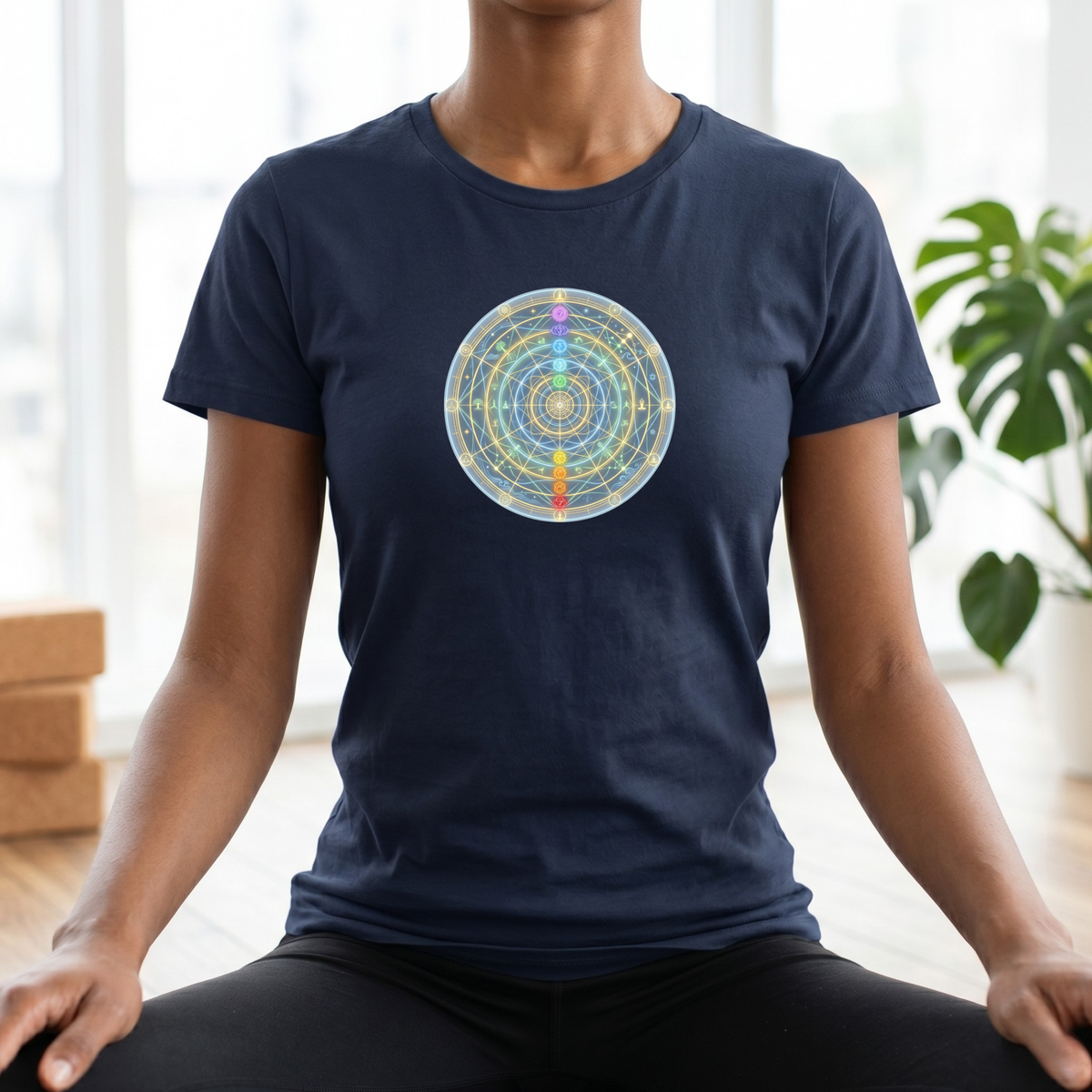 Glowing Chakra Mandala T-Shirt