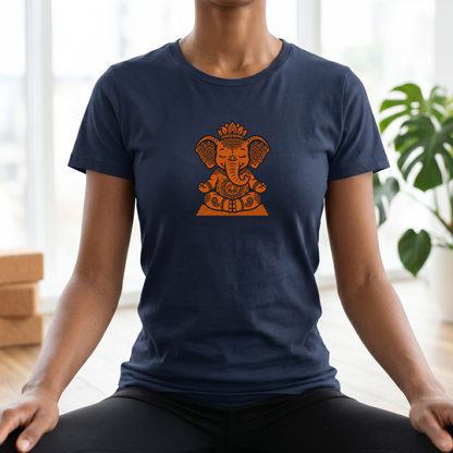 Zen Elephant Lotus Pose T-Shirt