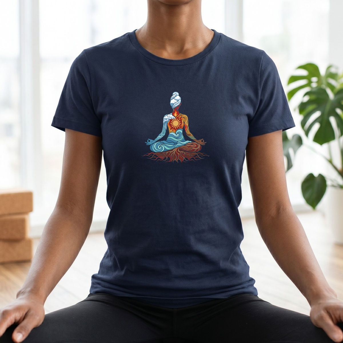Inner Four Elements Lotus Pose T-Shirt