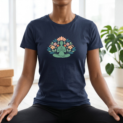Floral Lotus Pose T-Shirt