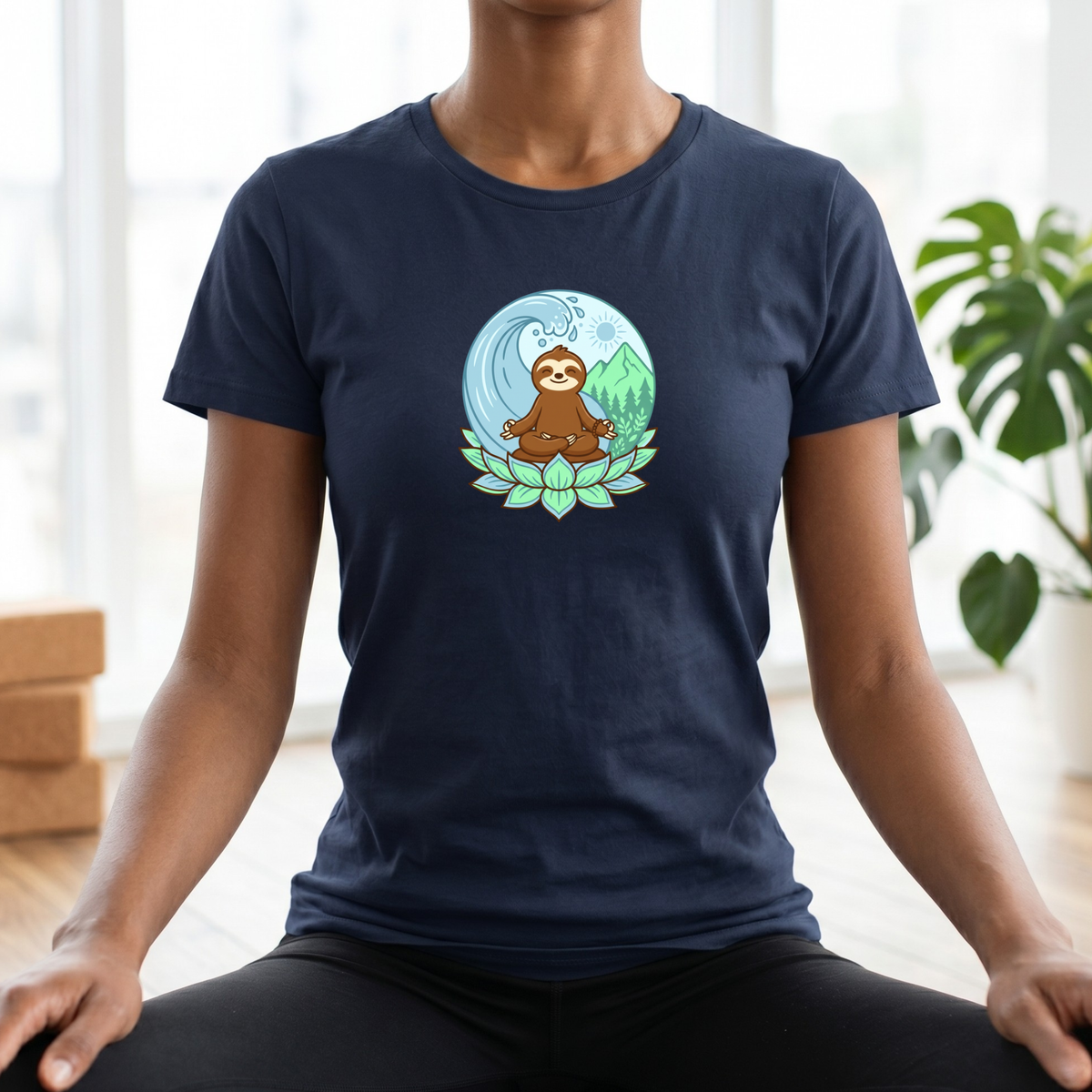 Zen Sloth Yin Yang T-Shirt