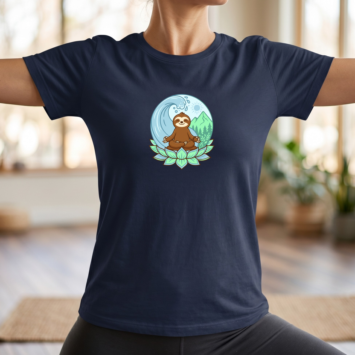 Zen Sloth Yin Yang T-Shirt