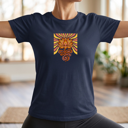 Retro Radiance Lotus T-Shirt