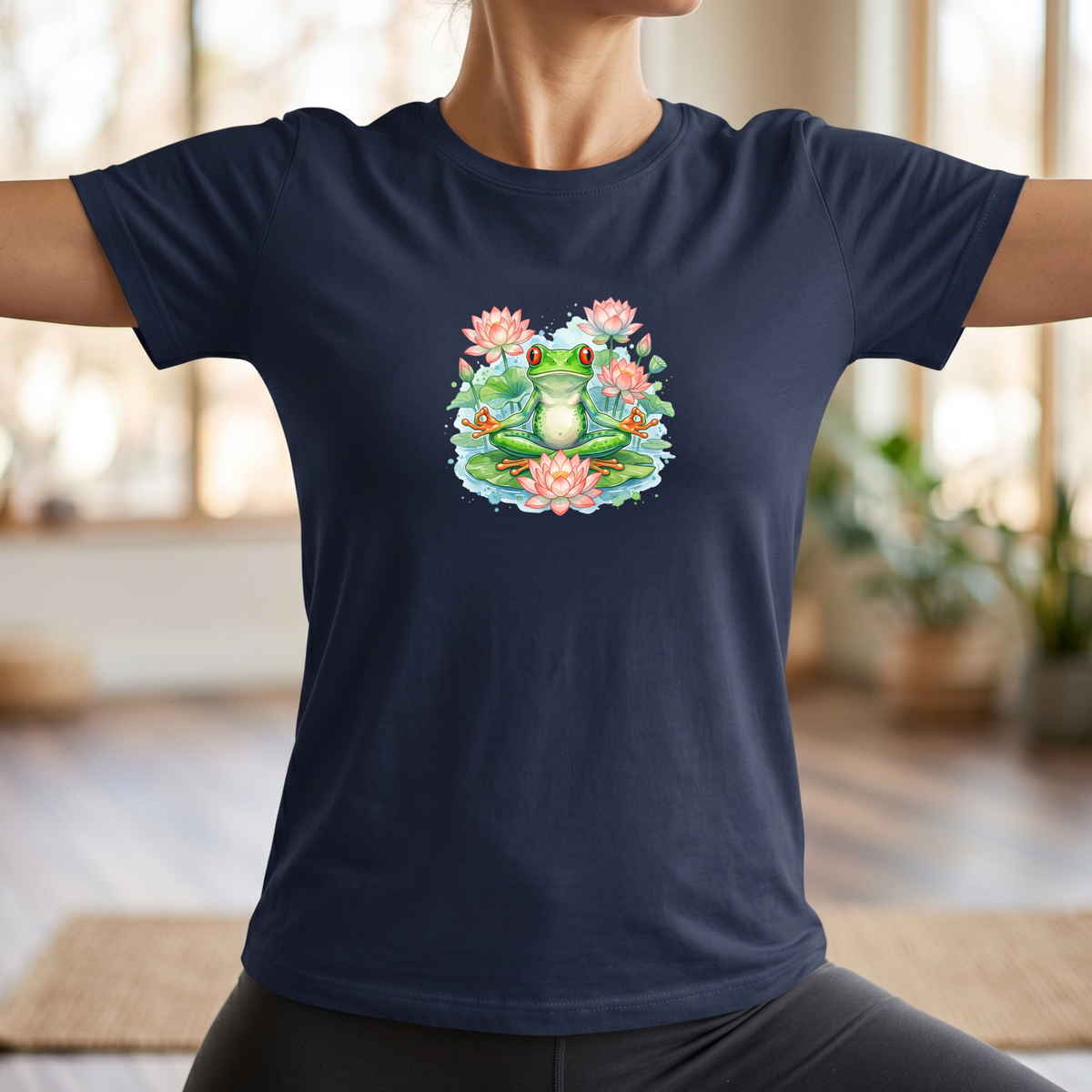 Watercolor Zen Tree Frog T-Shirt
