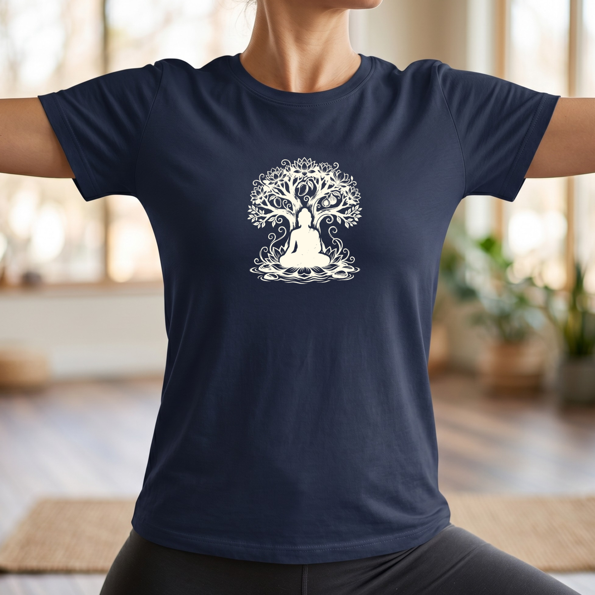 Ink Enlightenment Flower Tree T-Shirt