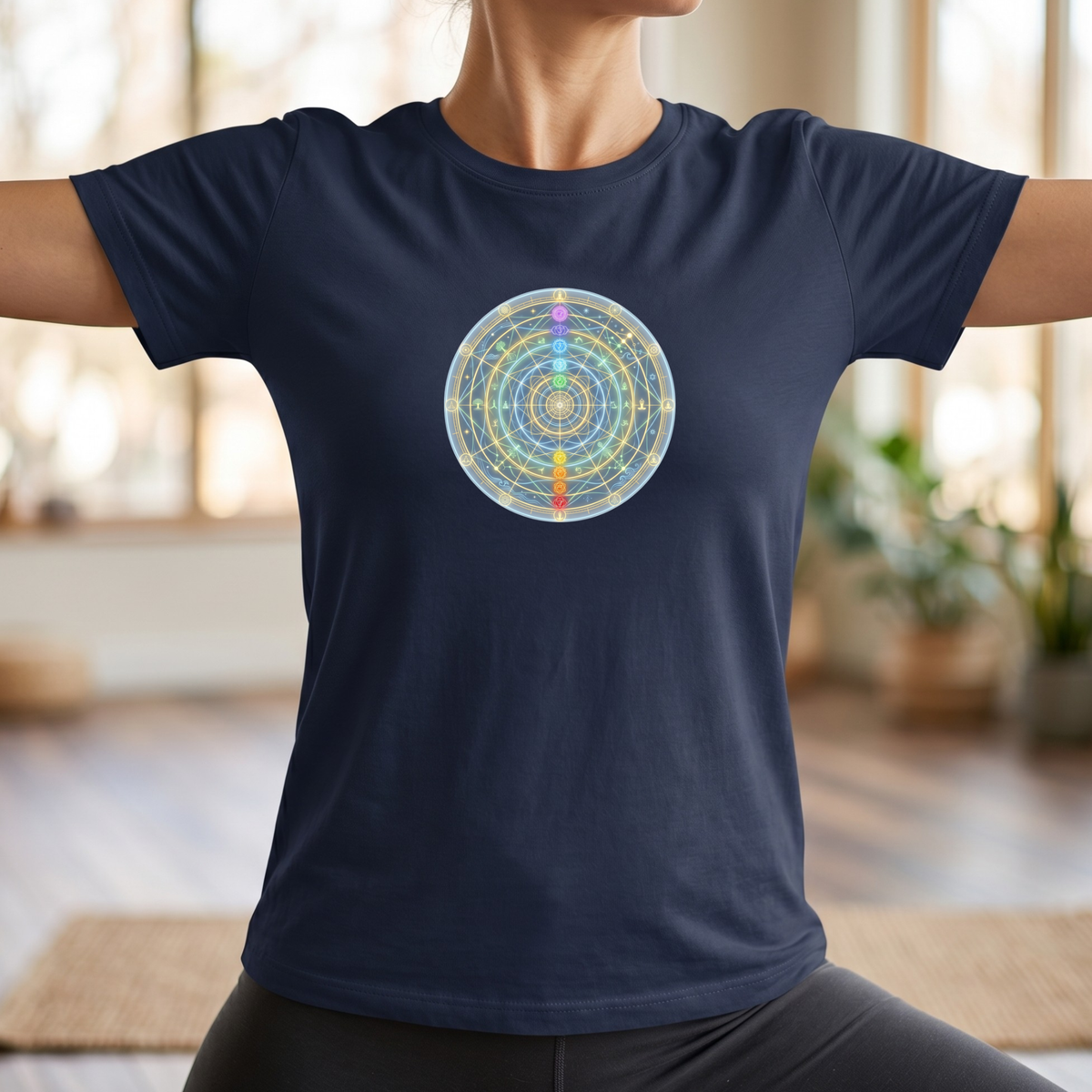 Glowing Chakra Mandala T-Shirt