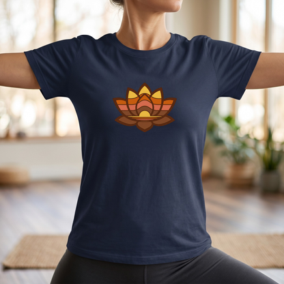 Retro Lotus Flower T-Shirt
