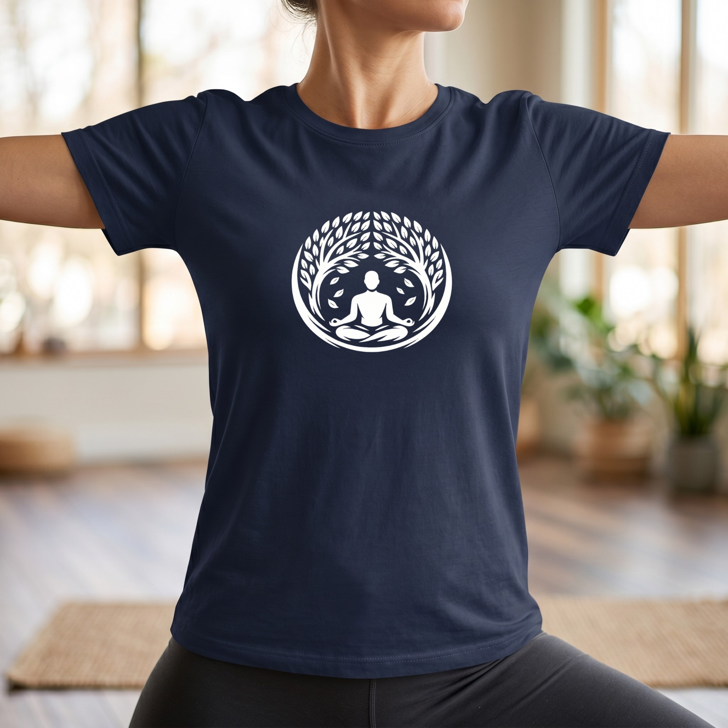 Leaves and Trees Lotus Pose T-Shirt