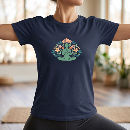 Floral Lotus Pose T-Shirt