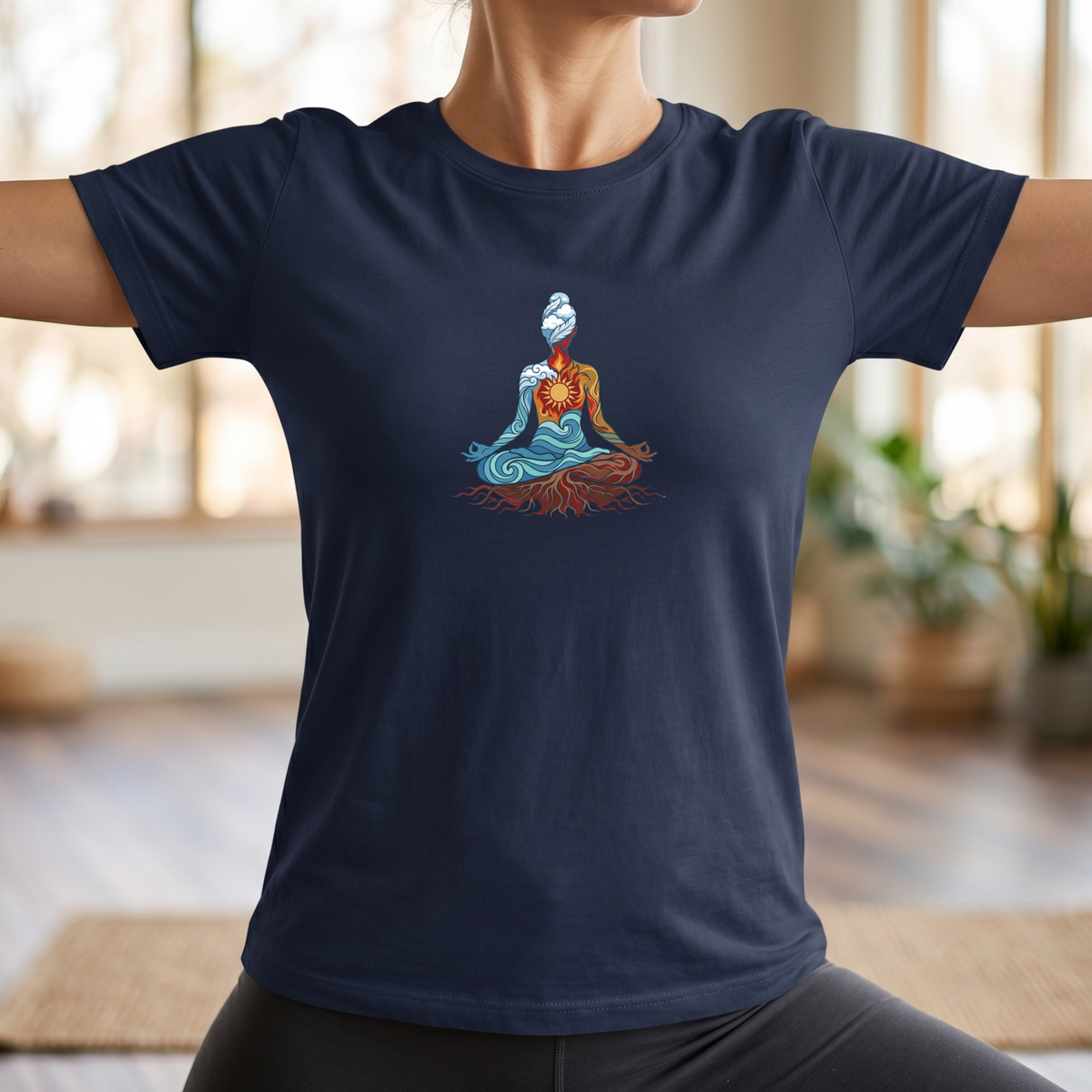 Inner Four Elements Lotus Pose T-Shirt