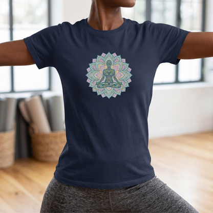 Lotus Pose Mandala T-Shirt