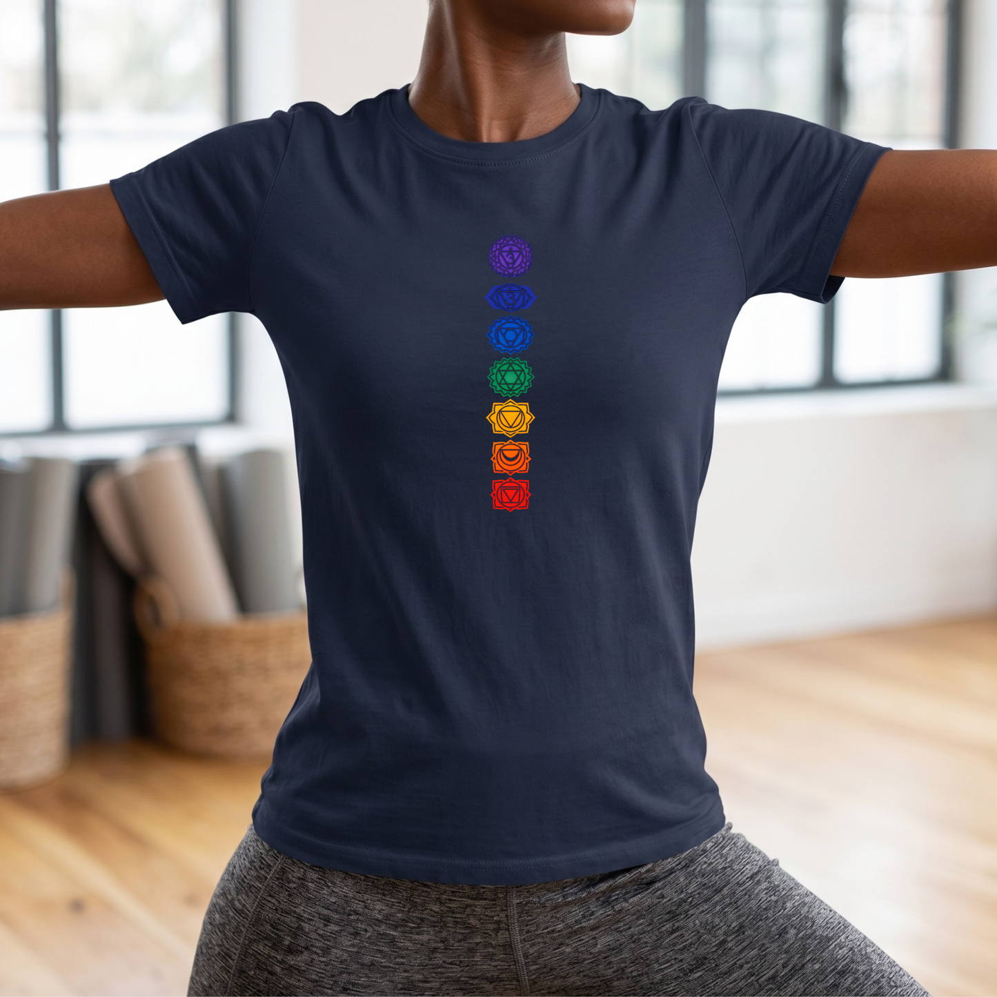 Vertical Color Chakras T-Shirt