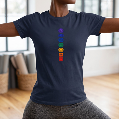 Vertical Color Chakras T-Shirt