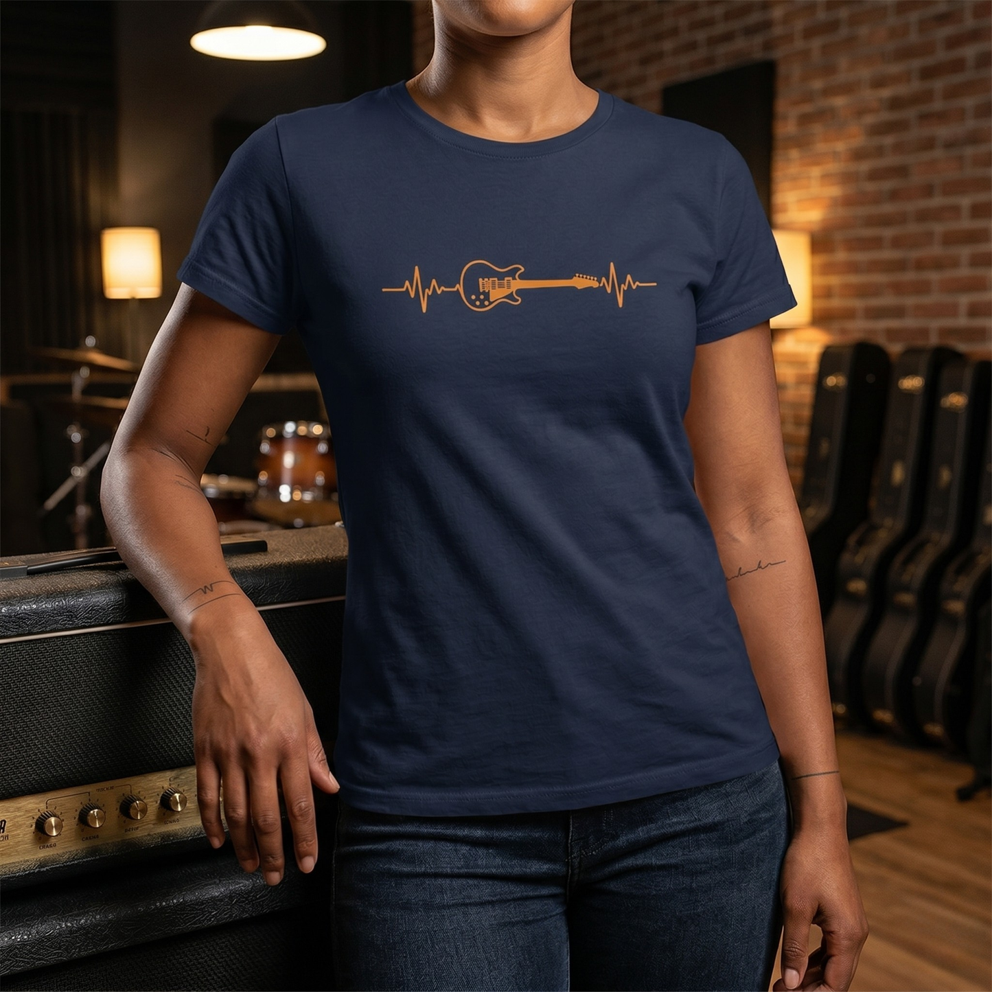 Heartbeat Guitar T-Shirt