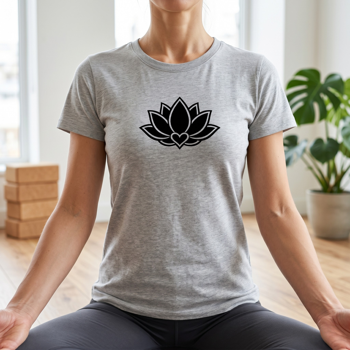 Minimalist Lotus Flower T-Shirt