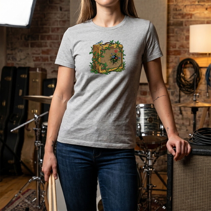 Bird and Flowers Amp T-Shirt
